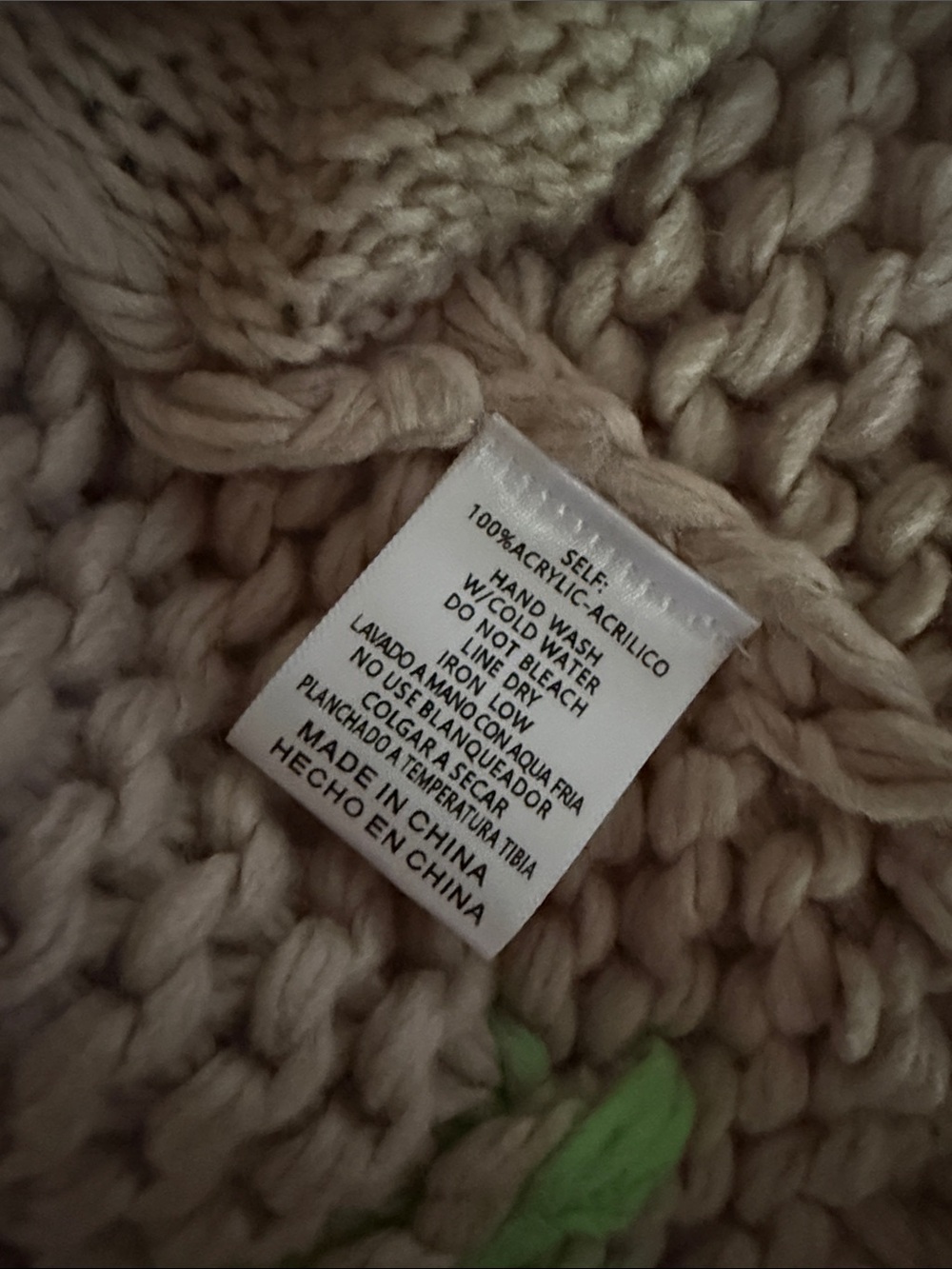 Listicle oatmeal cardigan with balloon sleeves medium - Picture 6 of 13